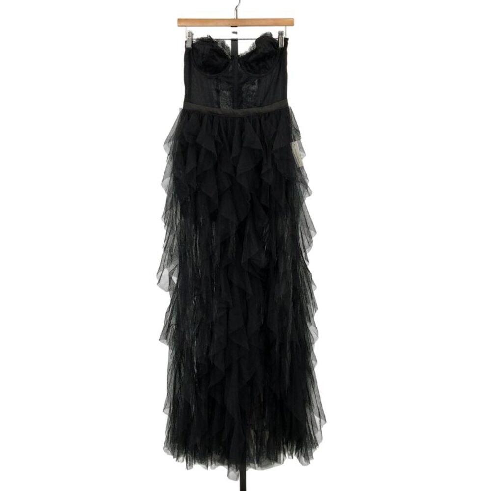 For Love & Lemons Women Bustier Gown Black M